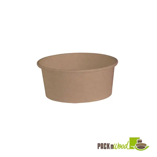 Packnwood Disposable 26 oz. Round Kraft Salad Bucket, Kitchen Preserving Container