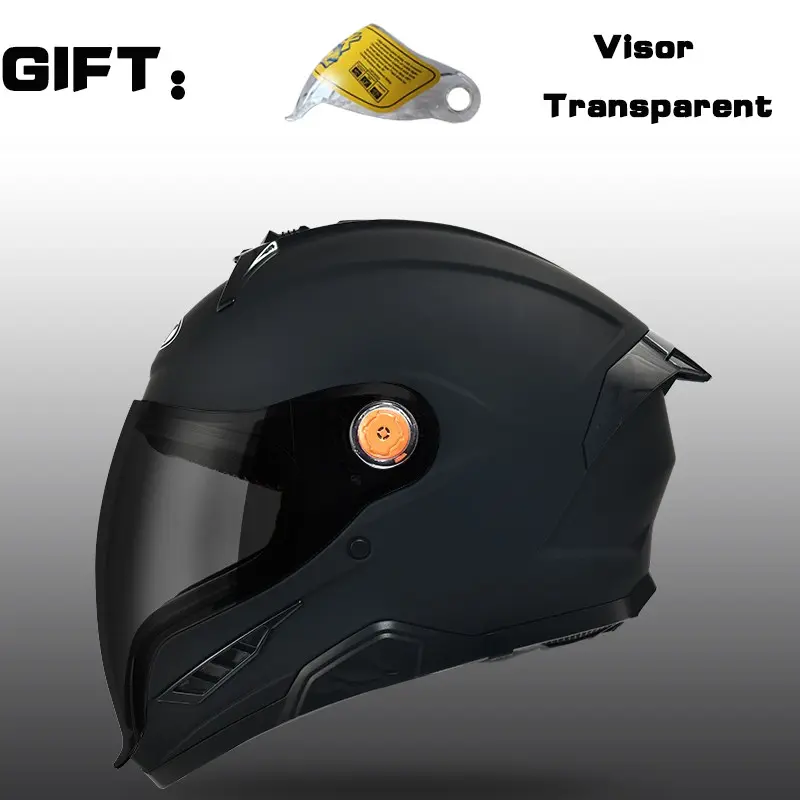 Nbtk Brand Full-Face Motorcycle Helmet, Motorcycle Riding Helmet, transparent lens as a gift, You can drink water while wearing, Abs Material with Eps Padding, Removable Liner, Ventilation, Unisex, All-Season