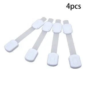 4pcs Child Drawer Lock Safety Lock, Multi-Functional Cabinet Door Security Latch, Anti-Jamming, Kids Safe Storage Solution