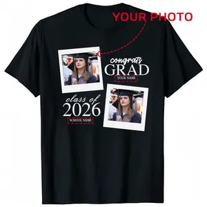 Custom Senior 2026 T-Shirt, Custom Photo Shirt for Graduation, Customizable Name & Image, Senior Keepsake Gift