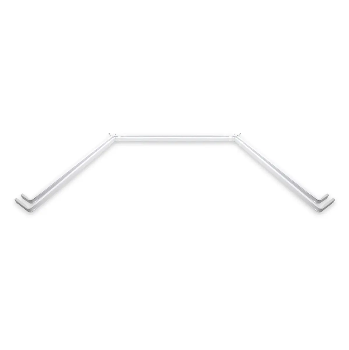 212 MAIN Double Bay Window Lockseam Curtain Rod - Adjustable, Telescopic, Width-Adjustable, Window-Mounted Curtain Rod Solution