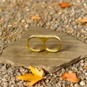 Simple Two Finger Ring, Fashionista, Stylish Rings