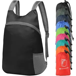 20L Ultra Hiking-Daypack Lightweight Foldable Travel Packable Backpack for Camping Cycling Outdoor,black
