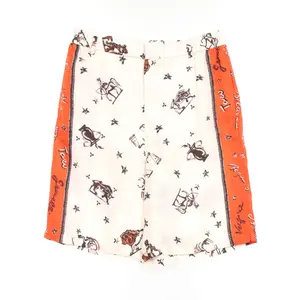 Pre-owned FENDI Silk Small Leather Goods Astrology Shorts