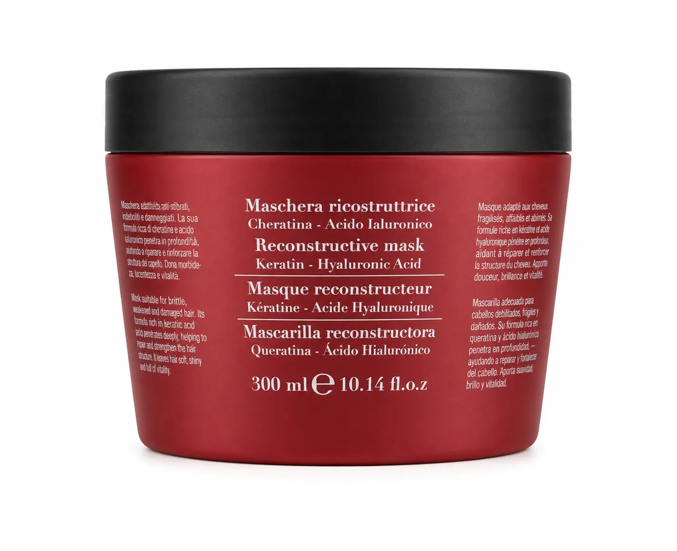 Fanola Botugen Reconstructive Hair Care Mask - pH 4.3-4.7, 1000 ml/33.8 fl.oz, Intensive Restore & Repair pH Balance Product