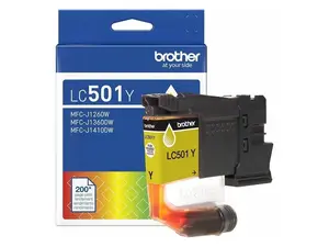 Brother Genuine LC501Y Standard Yield Yellow Ink Cartridge