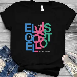 Elvis Costello (Black)   T-Shirt