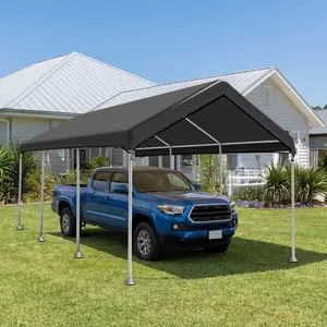 SIHAIAN Carport Replacement Canopy Cover (No Frame) Easy to Set up Carport Canopy, 500D Heavy-Duty Garage Top Tent Tarp Waterproof and UV Protected (Only Canopy Cover)