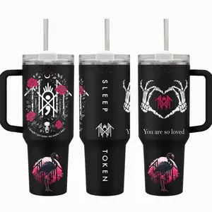 Sleep Token Music Custom 40 oz 20 oz Tumbler With Handle