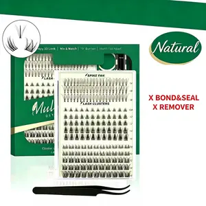 Stella Kit Multi-Type Mixed Lash Clusters Natural Spike Fan