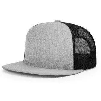 Heather Gray/Black FlatBill SnapBack 112