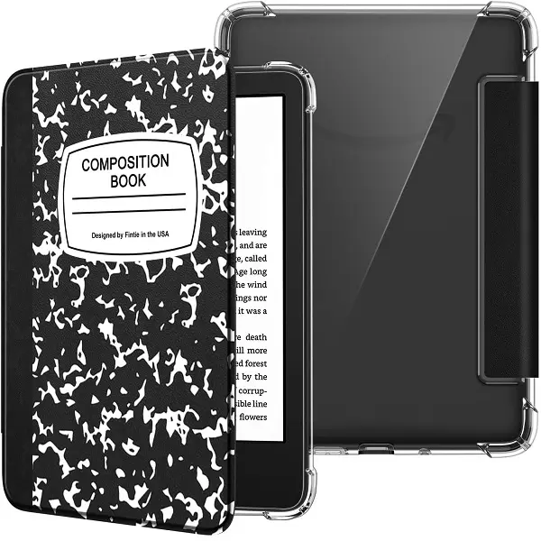 Fintie Slim Case for Kindle 6-Inch (11th Gen), Soft & Clear Back Cover, Auto-Wake/Sleep, Slim & Lightweight Kindle Cover for Girls