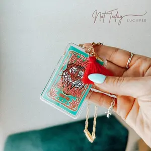 NTL Charms The Heavens Are Roaring Hanging Rearview Mirror Accessory with Playful Design, No Warranty, Acrylic Material