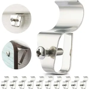 Vinyl Siding Hooks, No Drilling Required, Stainless Steel Outdoor Hooks for  Decorations, House Number Signs, or Lights, Easy to Install & Detach, Max Load 10 Lbs, 10 Pack