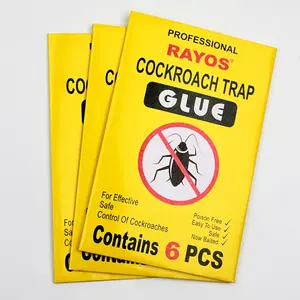 6Pcs/Pack Cockroach Sticker Trap Sticky Cockroach Board