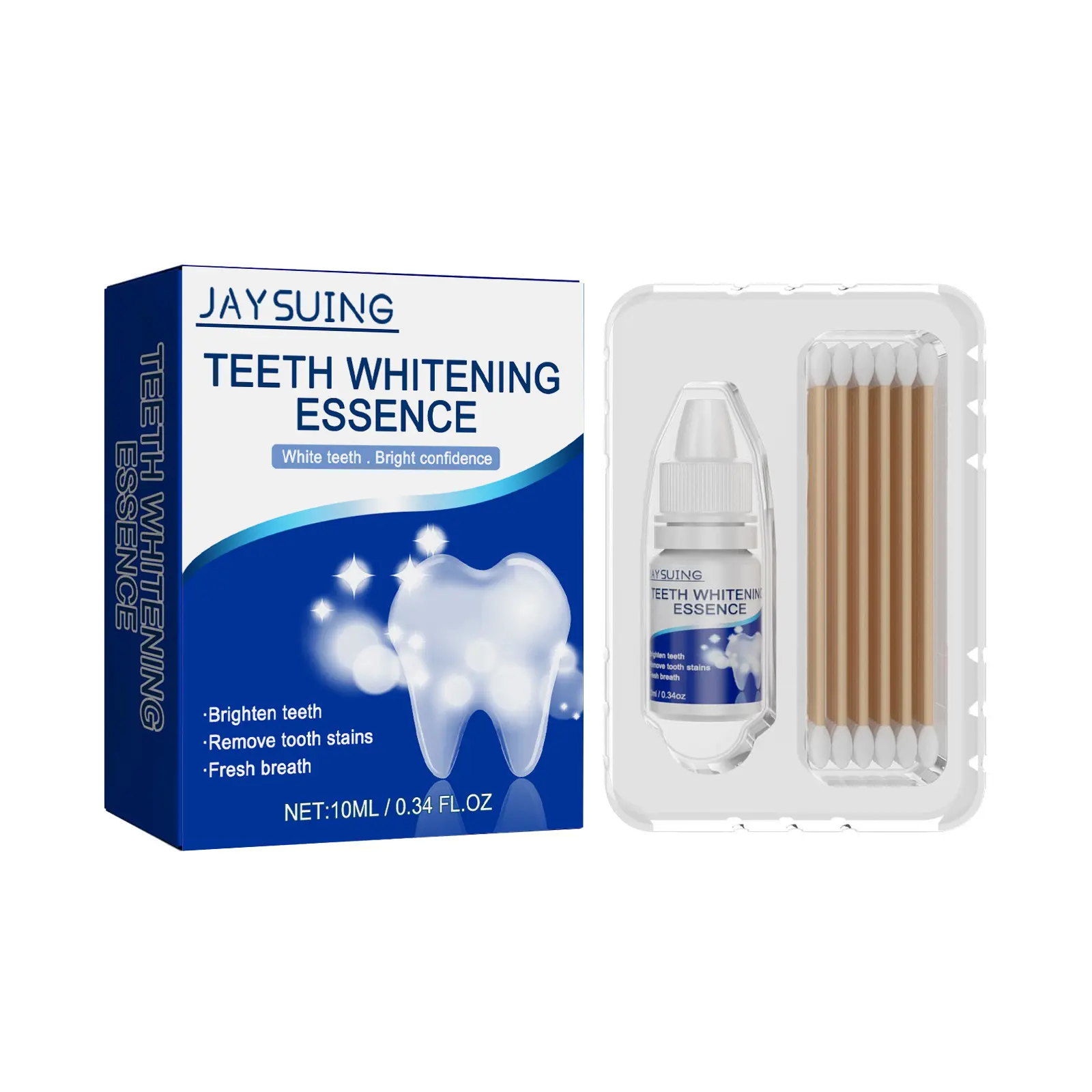 Teeth Whitening Serum – Instant Brightening yellow stains comes with cotton swabs