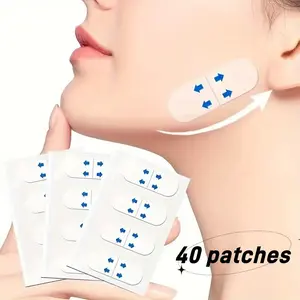 40pcs Invisible Face Lifting Patches, V-Shape Makeup Tool, Hidden Lift Tape for Beauty, Instantly Transform Your Look, Perfect for Cosmetics