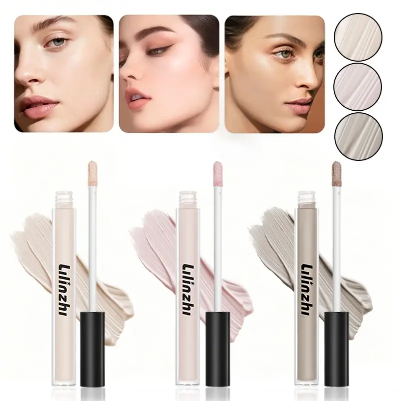 3pc Liriliz Filter Long-Lasting Contour Liquid, Sculpted Face Highlighter, Brighten Tear Lines, Natural Finish, Single Stick Packaging