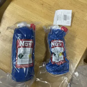 NOS Themed Plush Car Seat Headrest - Soft Headrest and Neck Support Pillow, Nitrogen Bottle Design, Car Seat Headrest Cushion, Seat Massager Comfort Neck Gaiter Fun Car and Motorcycle Modification Accessory, Perfect Gift for Party Lovers