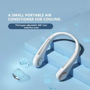 USB Portable Hanging Neck Fan Cooling Air Cooler Little Electric Air Conditioner