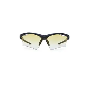 Le Specs x No Problemo Pluto Sunglasses in Matte Black & Amber Gradient