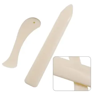 2pcs Set Bone Folder Craft Tools Pastic Open Leather Folding Creasing Paper[Fall Deals]