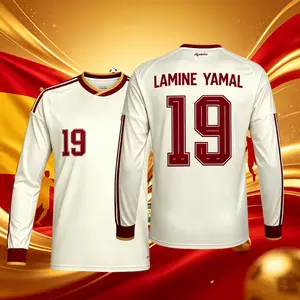 2026 Spain National Home And Away 19# Lamineyamal 20# Pedri Short And Long Sleeve Soccer Jersey Fans Version Breathable