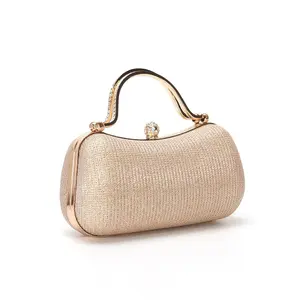 Women's evening clutch, handbag, shiny handbag, elegant rhinestone bag, crossbody bag with shoulder chain, handbag with diamond design, suitable for weddings, parties, banquets, Christmas, and other occasions