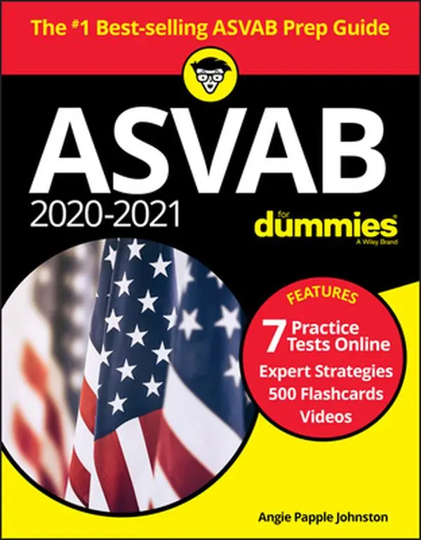 USED Book - 2020 / 2021 ASVAB for Dummies with Online Practice by Papple Johnston, Angie (Paperback) - english