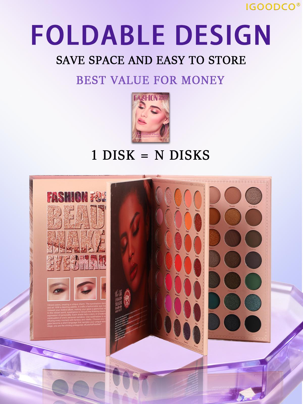 IGOODCO (Model: IG3065) new high gloss matte multi-color Christmas gift makeup eye shadow book