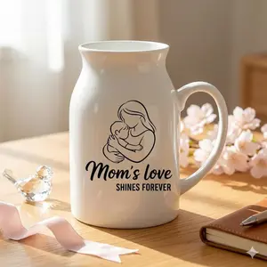 Mother’s Day Keepsake, Quote Ceramic Vase for Mom, Mom Birthday Gift