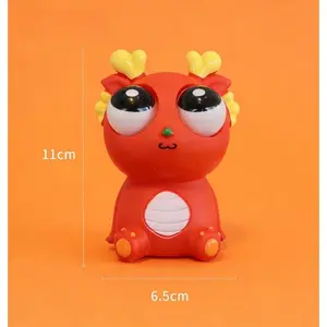 Eye‑Popping Dragon Viral Squishy Toy – TikTok Trending Stress Relief Fidget, Big Bulging Eyes Sensory Squeeze, Funny Expressive Dragon Gadget Gift for Teens Kids Students, Holiday Gift Idea