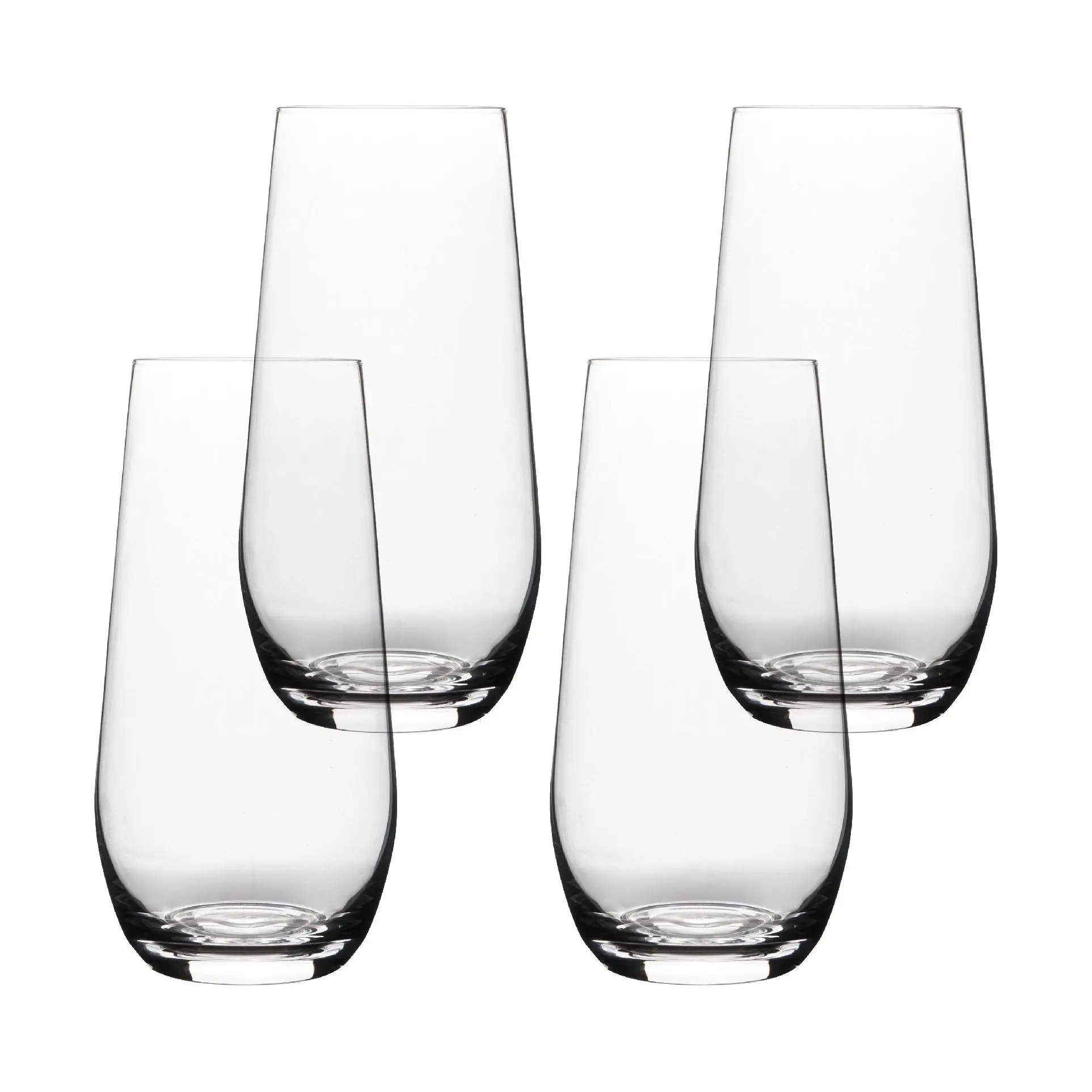 over&back Stemless Mouth-Blown Glassware Set of4