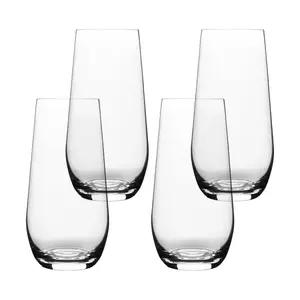 over&back Stemless Mouth-Blown Glassware Set of4