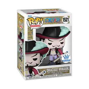 Funko Pop! One Piece Dracule Mihawk Vinyl Figure #1521 Funko Shop Sticker collectible figurine