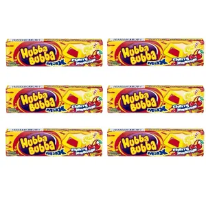 Hubba Bubba Max Cherry Lemonade Bubble Gum – 6 Pack, 30 pieces total