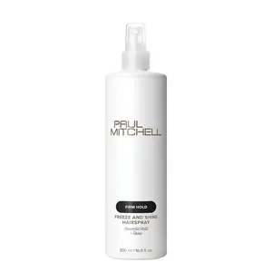 Paul Mitchell Freeze and Shine Mega Hold Extreme Freeze Hair Spray, Scented Cucumber Haircare Product with Long-Lasting Hold for US Users