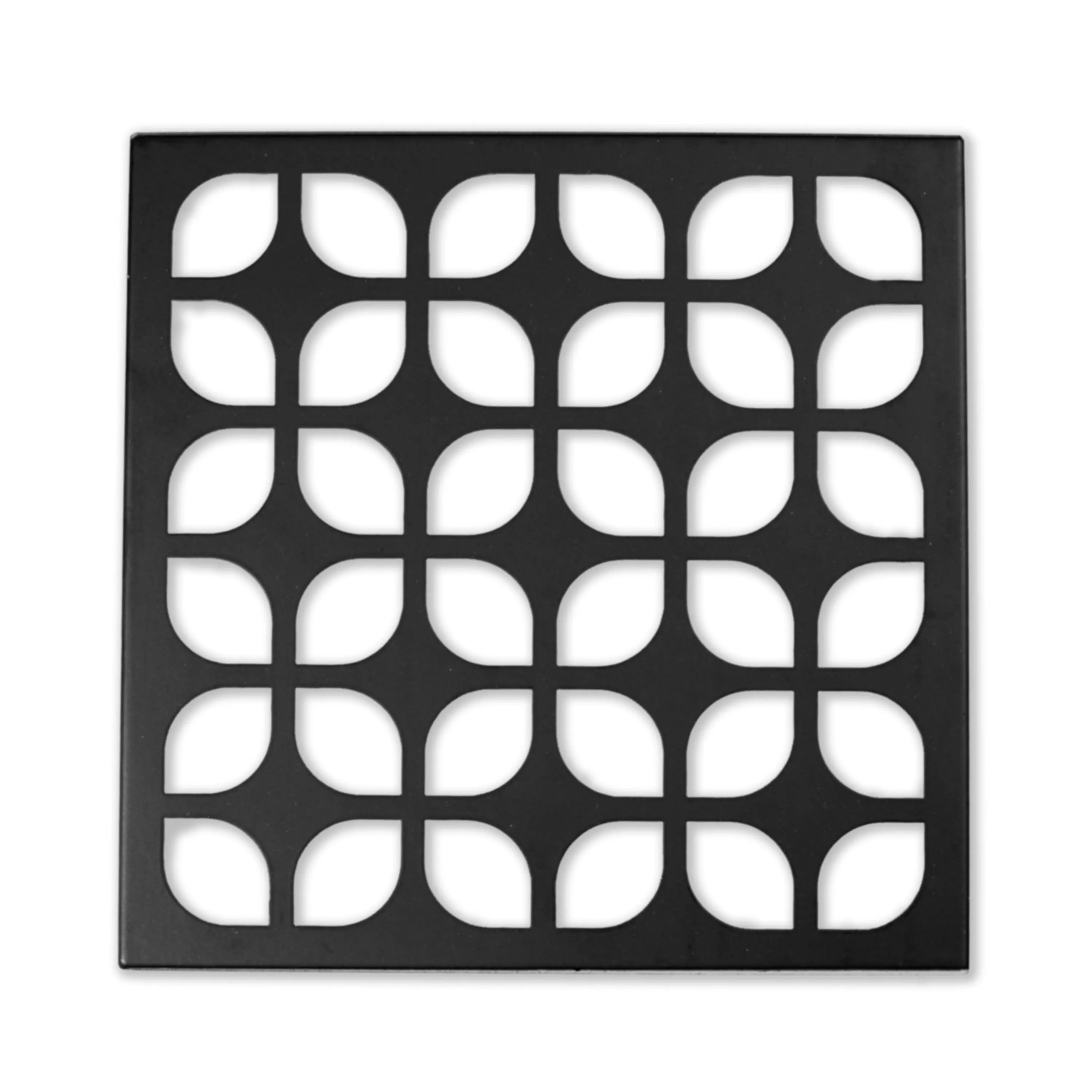 Breeze Block Metal Wall Tile: 7" x 7" Black