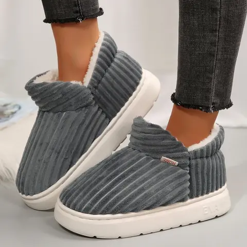 Fuzzy Slippers for Women Indoor Warm Bedroom Slip On Shoes Winter Fluffy House Snow Boot Outdoor Socks with Grippers Cozy Christmas Gifts Unique Springfresh