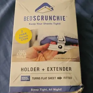Product Review of Bed Scrunchie 3-in-1 Adjustable Bed Sheet Straps & Fasteners – 360° Elastic Fitted Sheet Tightener with Heavy-Duty Anti-Slip Clips – Prevent Loose or Slipping Sheets – Universal Bed Sheet Holder for Deep, Extra-Deep, Pillow-Top & Adjustable Mattresses from R**n