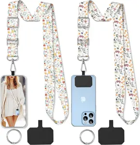 2 Pack Phone Lanyard Cell Phone Lanyard Crossbody Adjustable Phone Strap for Use Around the  Cell Phone Lanyard