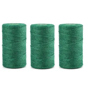 1mm-190Ft/200Ft 3Pcs Natural Green Hemp Rope | Eco-friendly Biodegradable | DIY Gift Wrapping Gardening Decor