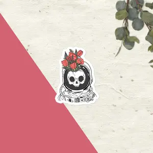Astro Skull Sticker