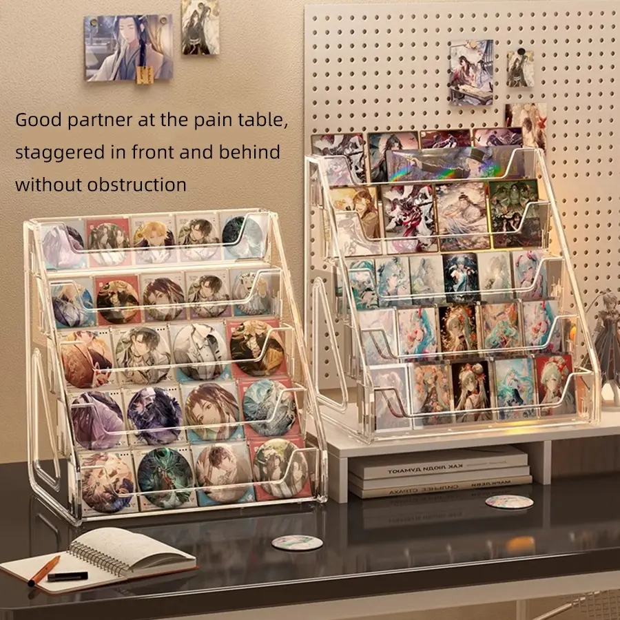 Acrylic Display Stand Staircase Style Desktop Organizer, Multi-Layer ...