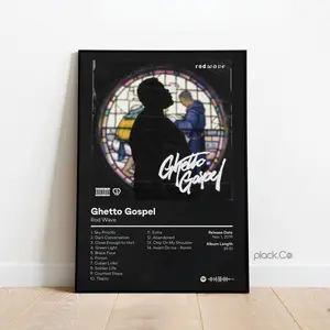 Rod Wave - Ghetto Gospel - Custom Album Print - Hip Hop Wall Art - Personalized Album Cover - Rod Wave Poster - Custom Album Poster
