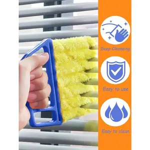 Handheld Blind Car Window Cleaner Vent Duster ABS Material Removable Microfiber Cover for Air Conditioner Car Vent Fan Slot Home School Hotel Christmas   household cleaning tool
