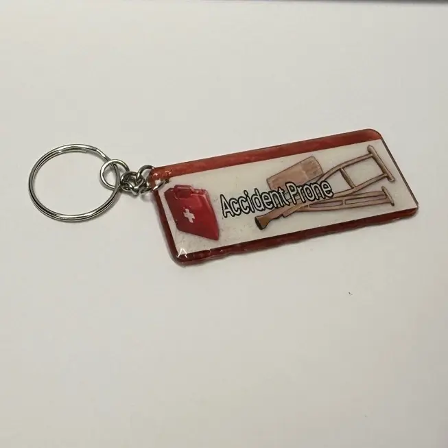 Calling Card Keychain Charm
