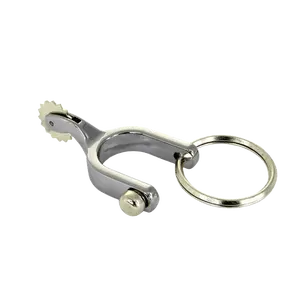 M&F Western Spur Silver Key Ring 23002
