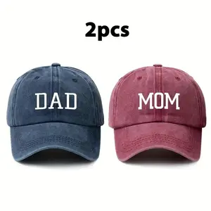 Two vintage-style washed soft-top baseball caps