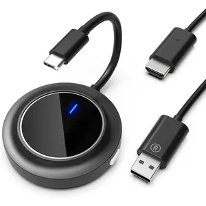 HDMI Display Dongle Adapter - Portable 1080P 60Hz USB C Transmitter for TV Upgraded 2G/5G Mirroring Adapter Stream Video to  Projector for Phone iOS Android Windows PC